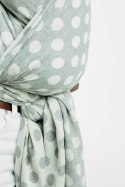 Żakardowa chusta do noszenia dzieci, 100% bawełna - POLKA DOTS - PLOP - rozmiar M
