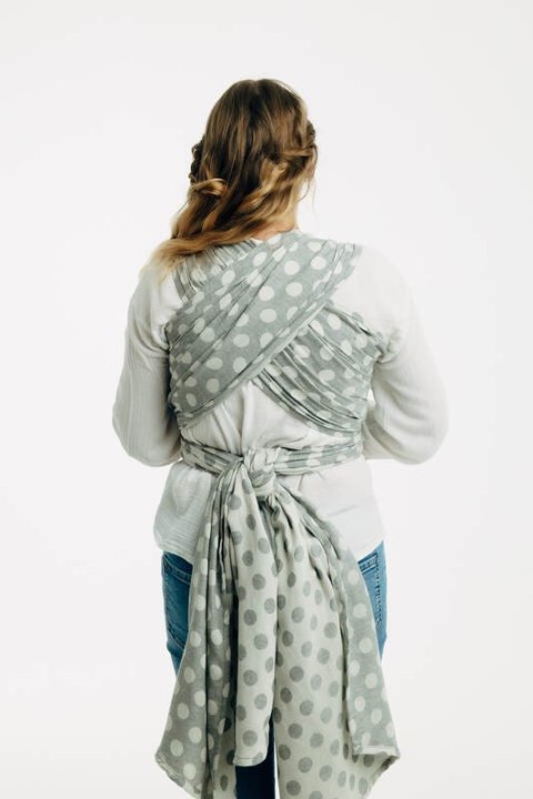 Żakardowa chusta do noszenia dzieci, 100% bawełna - POLKA DOTS - PLOP - rozmiar S