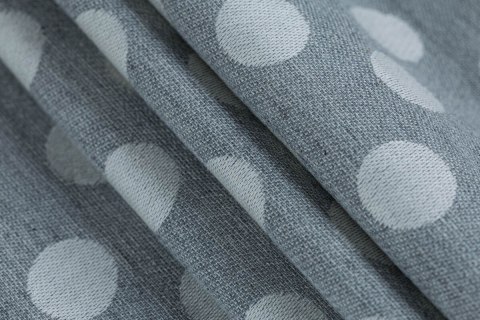 Żakardowa chusta do noszenia dzieci, 100% bawełna - POLKA DOTS - PLOP - rozmiar S