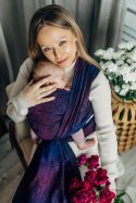 Żakardowa chusta do noszenia dzieci, bawełna - DZIKIE WINO - BOUQUET - rozmiar M