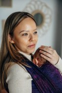 Żakardowa chusta do noszenia dzieci, bawełna - DZIKIE WINO - BOUQUET - rozmiar M
