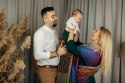 Chusta tkana, splot żakardowy, (100% bawełna) - PAWI OGON - BOLERO - rozmiar XS