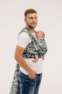 Żakardowa chusta do noszenia dzieci, 100% bawełna - CLOCKWORK - FIX IT - rozmiar XS