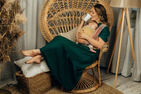 Żakardowa chusta do noszenia dzieci, (100% bawełna) - DUŻA JODEŁKA - FANDANGO - rozmiar XS