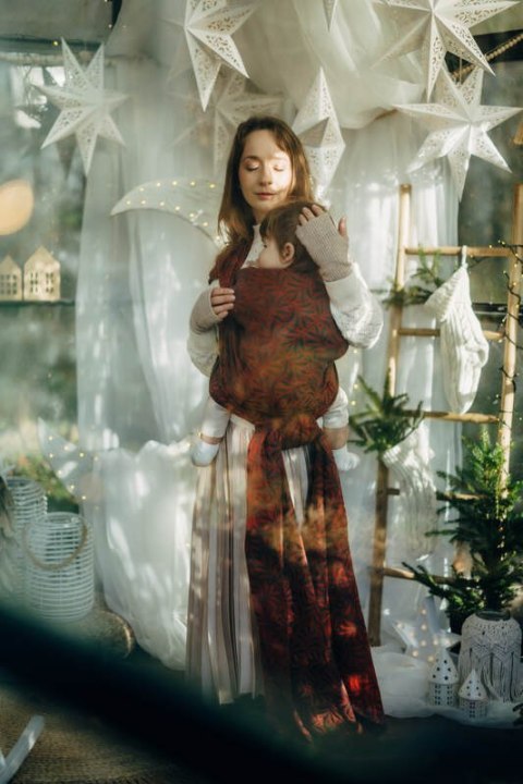 Żakardowa chusta do noszenia dzieci, 100% bawełna - INFINITY - GERDA - rozmiar XL