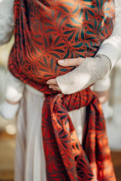 Żakardowa chusta do noszenia dzieci, 100% bawełna - INFINITY - GERDA - rozmiar XL