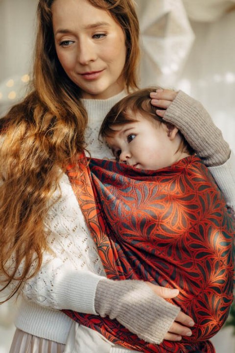 Żakardowa chusta do noszenia dzieci, 100% bawełna - INFINITY - GERDA - rozmiar XS