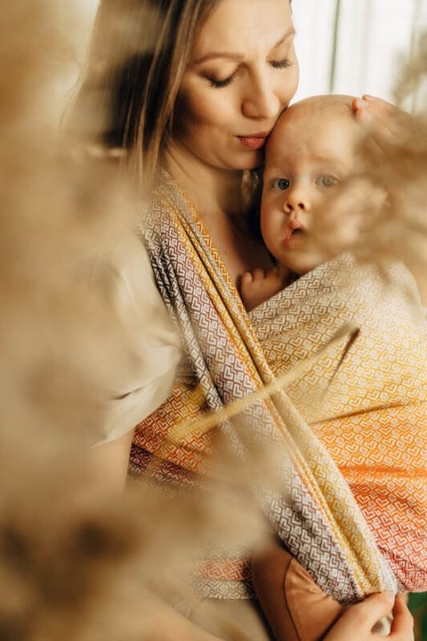 Żakardowa chusta do noszenia dzieci, (100% bawełna) - LITTLE LOVE - MADISON - rozmiar XS