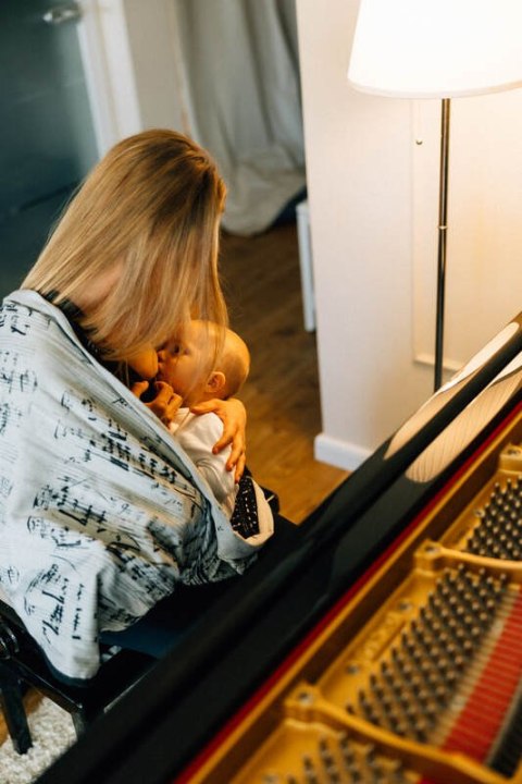 Żakardowa chusta do noszenia dzieci, 100% bawełna - MELODY - POLONAISE - rozmiar XS