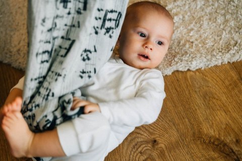 Żakardowa chusta do noszenia dzieci, 100% bawełna - MELODY - POLONAISE - rozmiar XS