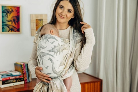 Żakardowa chusta do noszenia dzieci, 100% bawełna - PARK JURAJSKI - ICE DESERT - rozmiar XL