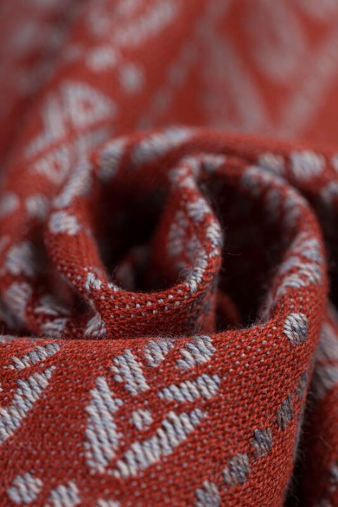 Żakardowa chusta do noszenia dzieci, 100% bawełna - PAWI OGON - HOLIDAY - rozmiar XL