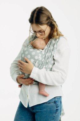 Żakardowa chusta do noszenia dzieci, 100% bawełna - POLKA DOTS - PLOP - rozmiar XL