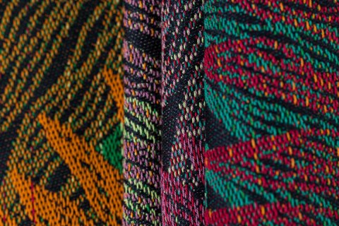 Żakardowa chusta do noszenia dzieci, 100% bawełna - RAINFOREST - DIVERSE - rozmiar XS