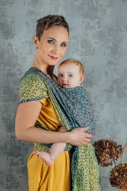 Żakardowa chusta do noszenia dzieci, 100% bawełna - ZACZAROWANY ZAKĄTEK - IN BLOOM - rozmiar XS