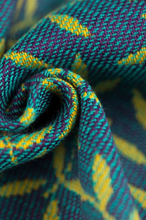 Żakardowa chusta do noszenia dzieci, 100% bawełna - ZACZAROWANY ZAKĄTEK - IN BLOOM - rozmiar XS