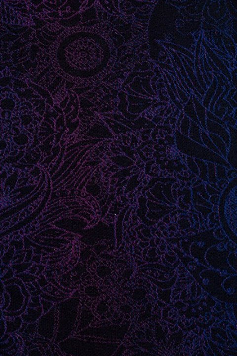 Żakardowa chusta do noszenia dzieci, bawełna - DZIKIE WINO - BOUQUET - rozmiar XL