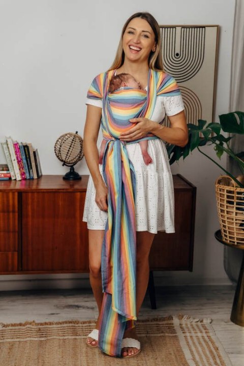 Chusta dla dzieci z niską wagą urodzeniową, tkana splotem skośno-krzyżowym (100% bawełna) - LUNA - rozmiar L (drugi gatunek)