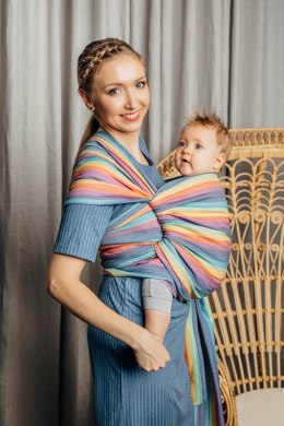 Chusta do noszenia dzieci, tkana splotem skośno-krzyżowym (100% bawełna) - LUNA - rozmiar XS