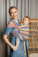 Chusta do noszenia dzieci, tkana splotem skośno-krzyżowym (100% bawełna) - LUNA - rozmiar XS
