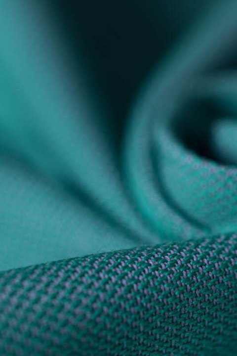 Chusta do noszenia dzieci, tkana splotem skośno-krzyżowym (100% bawełna) - MATCHA - rozmiar XS