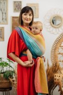 Chusta do noszenia dzieci, tkana splotem skośno-krzyżowym (100% bawełna) - PASTELS - rozmiar XL