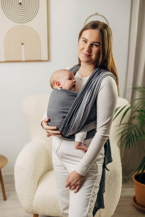 Moja pierwsza chusta do noszenia dzieci - HOWLIT, tkana splotem skośno-krzyżowym (100% bawełna) - rozmiar L