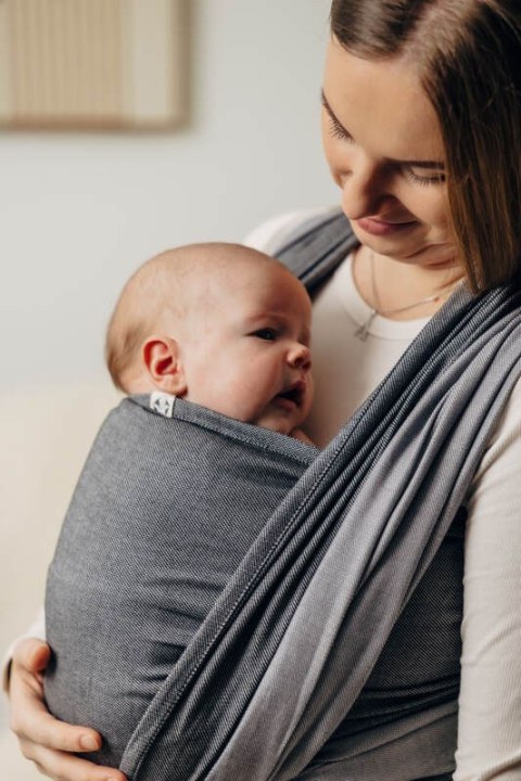 Moja pierwsza chusta do noszenia dzieci - HOWLIT, tkana splotem skośno-krzyżowym (100% bawełna) - rozmiar L