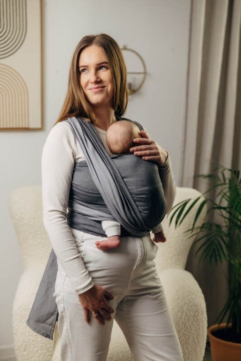 Moja pierwsza chusta do noszenia dzieci - HOWLIT, tkana splotem skośno-krzyżowym (100% bawełna) - rozmiar XL