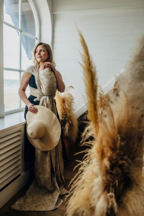 Żakardowa chusta do noszenia dzieci, 100% bawełna - ROSZPUNKA - AURATUM - rozmiar XS