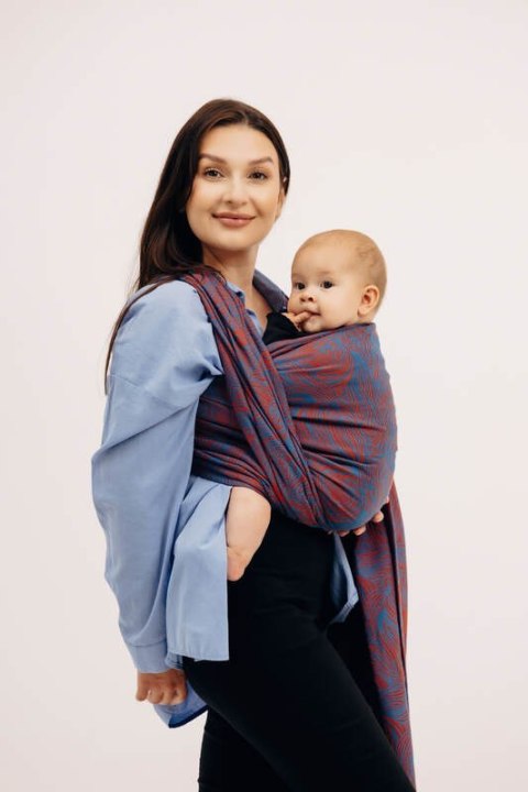 Żakardowa chusta do noszenia dzieci, 100% bawełna - ROSZPUNKA - SWIRL - rozmiar XS