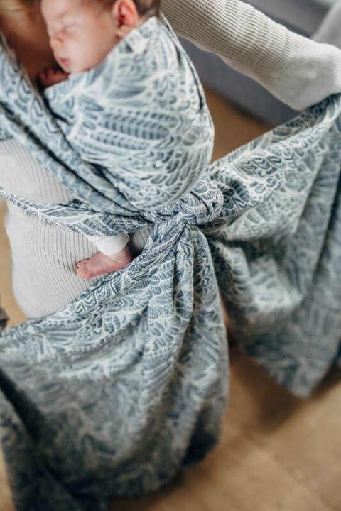 Żakardowa chusta do noszenia dzieci, 100% bawełna - WOLNY DUCH - NIKE - rozmiar XS