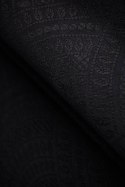 Żakardowa chusta do noszenia dzieci, 59% bawełna, 41% wełna merino - PAWI OGON - PITCH BLACK - rozmiar M