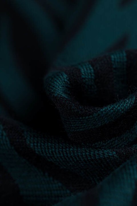 Żakardowa chusta do noszenia dzieci (63% bawełna, 37% wełna merino) - ZEBRA - SAVANNA - rozmiar S