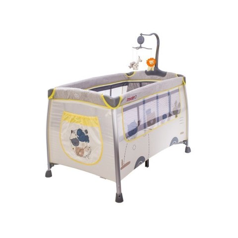 EUROBABY Łóżeczko traveler ap920 grey EUROBABY