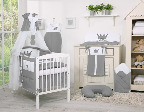 Bobono Baldachim z tiulu- Korony antracyt