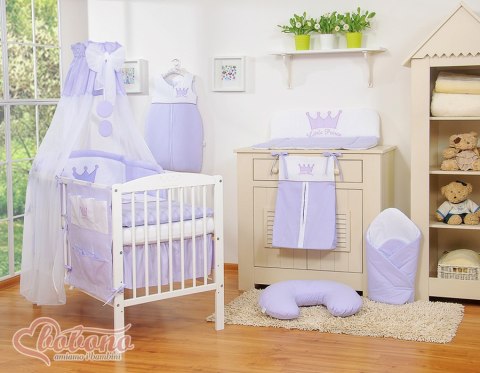 Bobono Baldachim z tiulu- Korony fioletowe