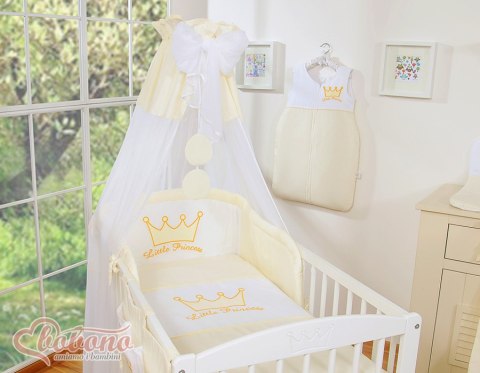 Bobono Baldachim z tiulu- Korony kremowe