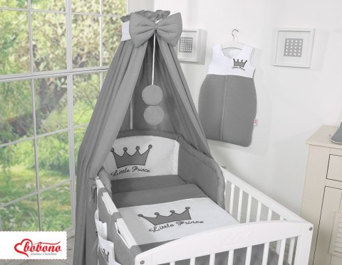 Bobono Baldachim z tkaniny- Korony antracyt