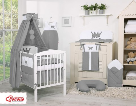 Bobono Baldachim z tkaniny- Korony antracyt