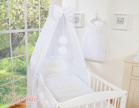 Bobono Baldachim z tkaniny- Korony białe