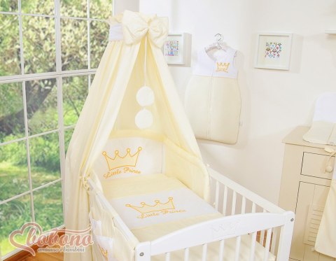 Bobono Baldachim z tkaniny- Korony kremowe