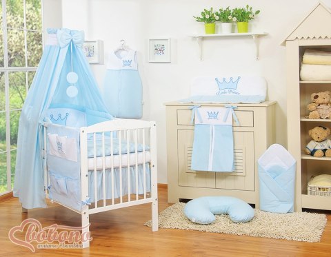 Bobono Baldachim z tkaniny- Korony niebieskie