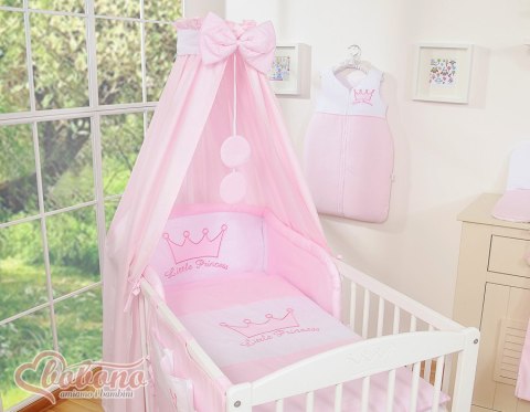 Bobono Baldachim z tkaniny- Korony różowe