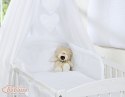 Bobono Baldachim z tkaniny- Serduszka białe