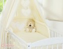 Bobono Baldachim z tkaniny- Serduszka kremowe