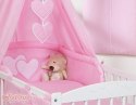 Bobono Baldachim z tkaniny - Serduszka różowe