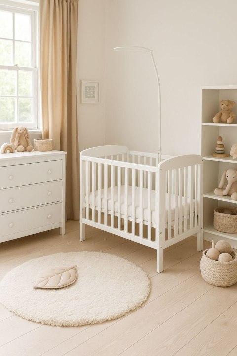 Bobono Stelaż do baldachimu/moskitiery do łóżeczka- trzyczęściowy