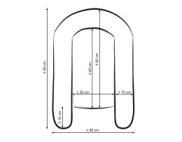 Bobono Kokon niemowlęcy dwustronny kojec otulacz Premium BOBONO- chmurki szare/niebieski