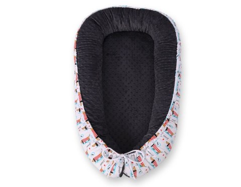 Bobono Kokon niemowlęcy dwustronny kojec otulacz Premium BOBONO minky - jamniczki